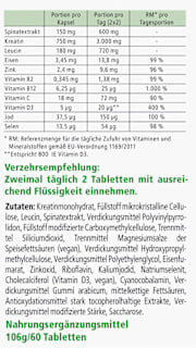 Popeye vegane Muskeltabletten 60 St Madaus & Lauscher