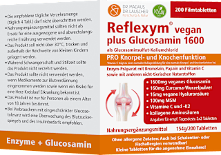 Reflexym vegan plus Glucosamin 1600 Madaus & Lauscher