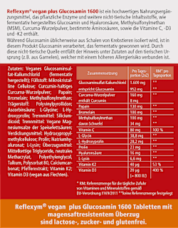 Reflexym vegan plus Glucosamin 1600 Madaus & Lauscher