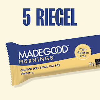 Müsliriegel, Blueberry Flavour, Soft Baked Oat Bars (5 Stück) Made Good