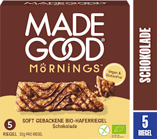 Müsliriegel, Chocolate Chip, Soft Baked Oat Bars (5 Stück) Made Good