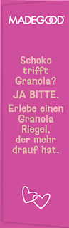 Müsliriegel, Chocolate Drizzled, Granola Bars, Birthday Cake Flavour (5 Stück) Made Good