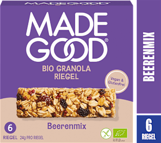 Müsliriegel, Granola gemischte Früchte (6 Stück) Made Good