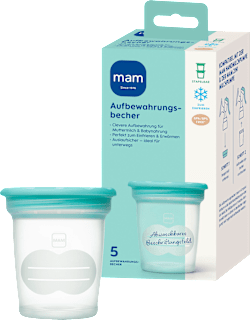 Aufbewahrungsbecher für Muttermilch & Babynahrung mam