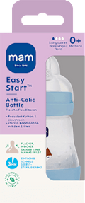 Babyflasche Easy Start Anti-Colic, blau, von Geburt an, 160 ml mam