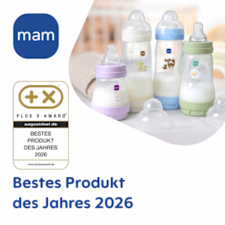 Babyflasche Easy Start Anti-Colic, blau, von Geburt an, 160 ml mam