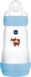 Babyflasche Easy Start Anti-Colic, blau, von Geburt an, 260 ml mam