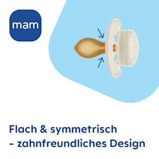 Schnuller Original Kautschuk, creme/nude, 6-16 Monate mam