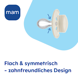 Schnuller Original Silikon, blau/türkis, ab 16 Monate mam