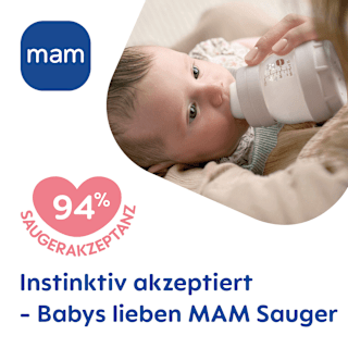Trinksauger Silikon Gr. 0, von Geburt an mam