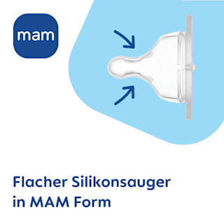 Trinksauger Silikon, Gr. 2, ab 4 Monaten mam