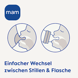 Trinksauger Silikon tropffrei, ab 4 Monaten mam