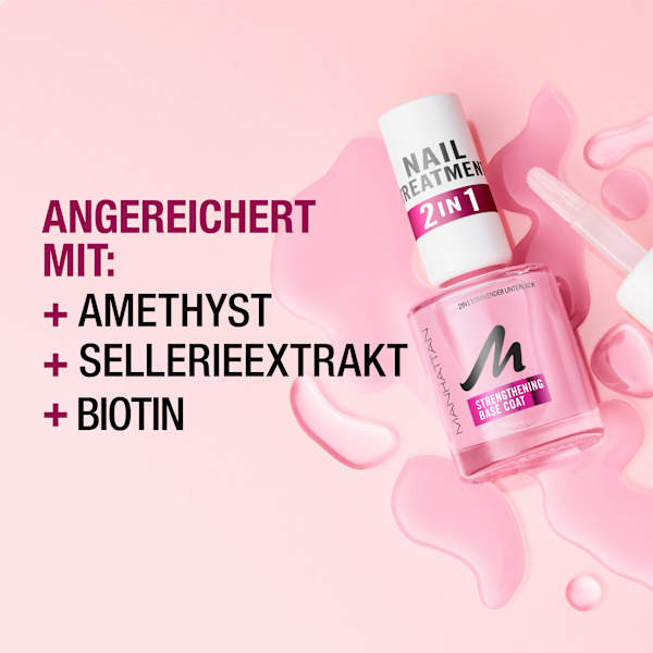 Base Coat, Nail Treatment 2in1 MANHATTAN Cosmetics