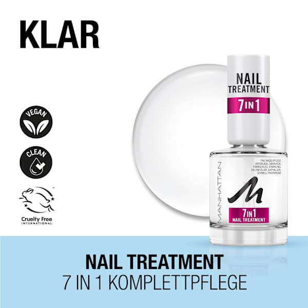 Base & Top Coat, Nail Treatment 7in1 Multi Benefit MANHATTAN Cosmetics