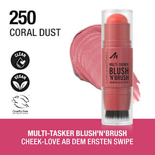 Blush Multi-Tasker Blush'N'Brush 250 MANHATTAN Cosmetics