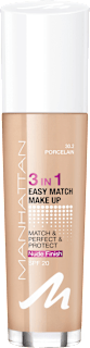 Foundation 3in1 Easy Match Porcelain  30.2, LSF 20 MANHATTAN Cosmetics