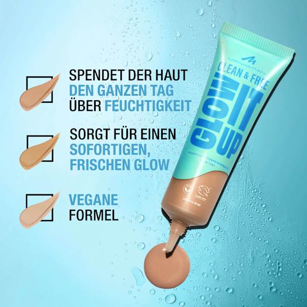 Foundation Clean & Free Glow It Up Skin Tint 32 Classic Ivory MANHATTAN Cosmetics