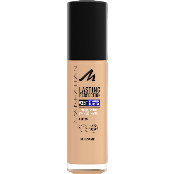 Foundation Lasting Perfection 50 Sesame LSF 20 MANHATTAN Cosmetics