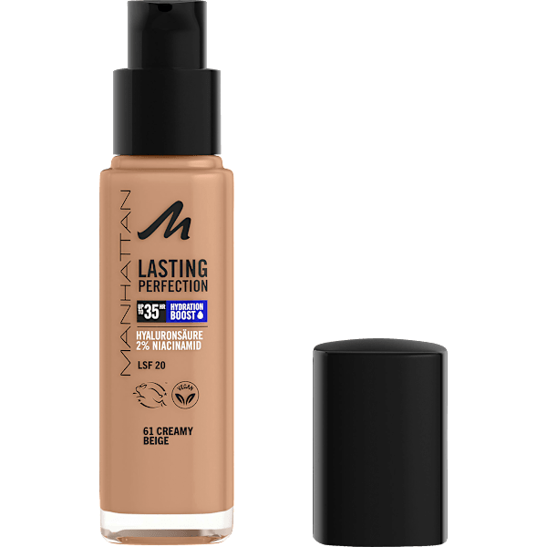 Foundation Lasting Perfection 61 Creamy Beige LSF 20 MANHATTAN Cosmetics