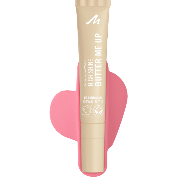 Lippenbalsam Set High Shine Butter Me Up 000 Vanilla Frost + Gratis Handy-Halterung MANHATTAN Cosmetics