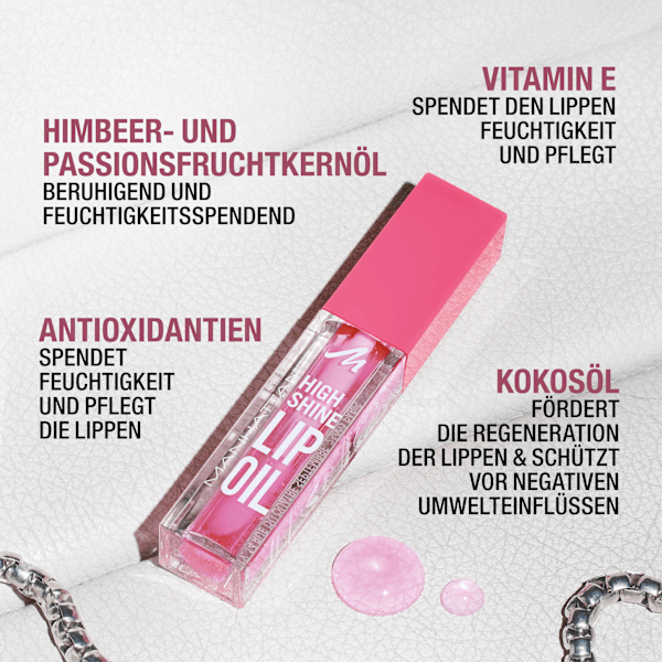 Lippenöl High Shine 001 Pink Flush MANHATTAN Cosmetics