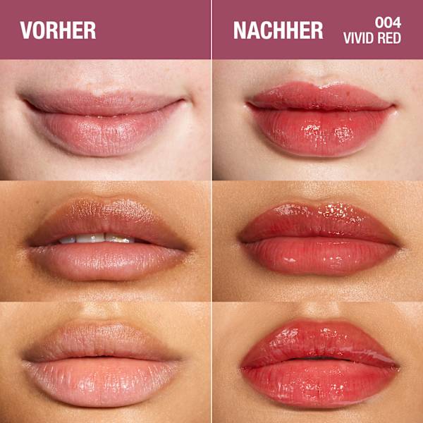 Lippenöl High Shine 004 Vivid Red MANHATTAN Cosmetics