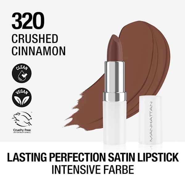 Lippenstift Lasting Perfection Satin 320 Crushed Cinnamon MANHATTAN Cosmetics