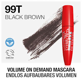 Mascara Eyemazing Volume On Demand 002 Black Brown MANHATTAN Cosmetics