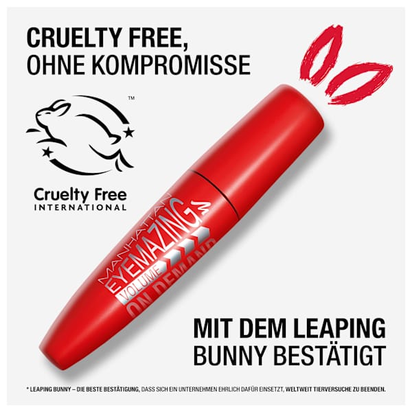 Mascara Eyemazing Volume On Demand 002 Black Brown MANHATTAN Cosmetics