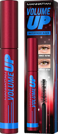 Mascara Volume Up 003 Waterproof Black MANHATTAN Cosmetics