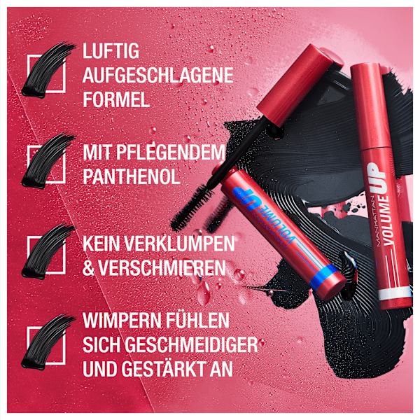 Mascara Volume Up 003 Waterproof Black MANHATTAN Cosmetics