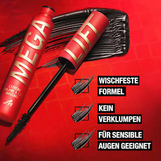 Mascara Volume Up Mega Lift 002 Black Brown MANHATTAN Cosmetics