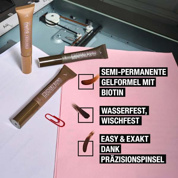 Peel-Off Augenbrauenfarbe Wonder ´Bond Brow Filler Peel-Off Tint 001 Medium MANHATTAN Cosmetics