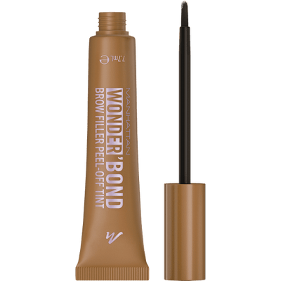 MANHATTAN Cosmetics Peel-Off eyebrow color Wonder 'Bond Brow Filler Peel-Off Tint 001 Medium, 7.7 ml