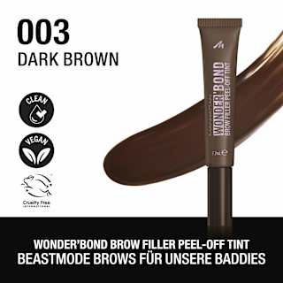 Peel-Off Augenbrauenfarbe Wonder ´Bond Brow Filler Peel-Off Tint 003 Dark Brown MANHATTAN Cosmetics