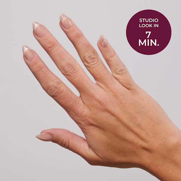 Künstliche Nägel Soft Gel Press Ons Cat Eye French Short Almond Maniko