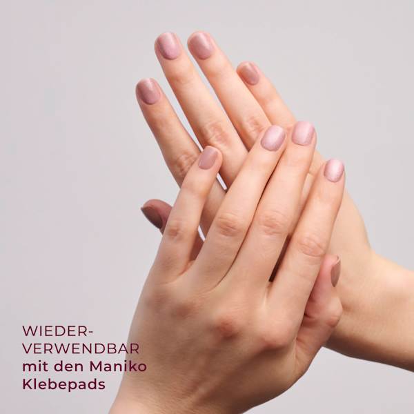 Künstliche Nägel Soft Gel Press Ons Cat Eye Velvet Extra Short Square Maniko