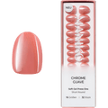 Künstliche Nägel Soft Gel Press Ons Chrome Guave Short Round Maniko