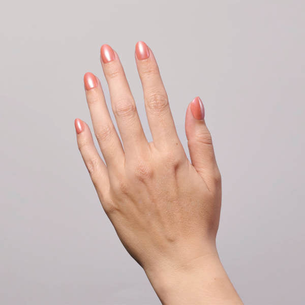 Künstliche Nägel Soft Gel Press Ons Chrome Guave Short Round Maniko