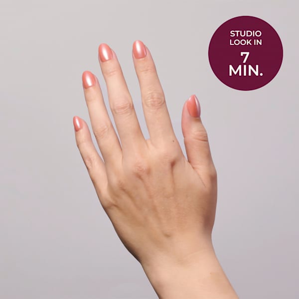 Künstliche Nägel Soft Gel Press Ons Chrome Guave Short Round Maniko