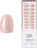 Künstliche Nägel Soft Gel Press Ons Glazed Donut Short Round  Maniko