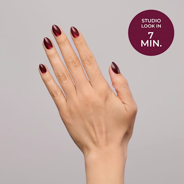 Künstliche Nägel Soft Gel Press Ons Merlot Glass Short Almond Maniko