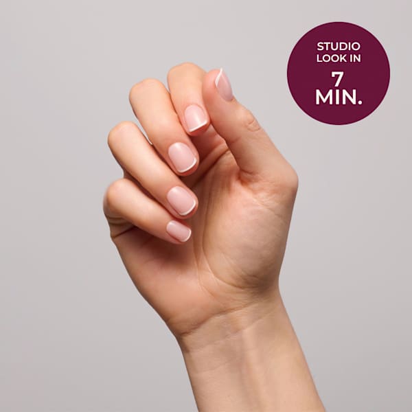 Künstliche Nägel Soft Gel Press Ons Minimal French Extra Short Square Maniko