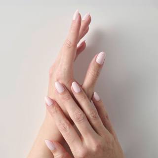Künstliche Nägel Soft Gel Press Ons Powder Medium Round Maniko
