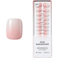 Künstliche Nägel Soft Gel Press Ons Rose Babyboomer Short Square Maniko