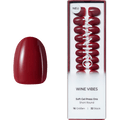 Künstliche Nägel Soft Gel Press Ons Wine Vibes Short Round Maniko