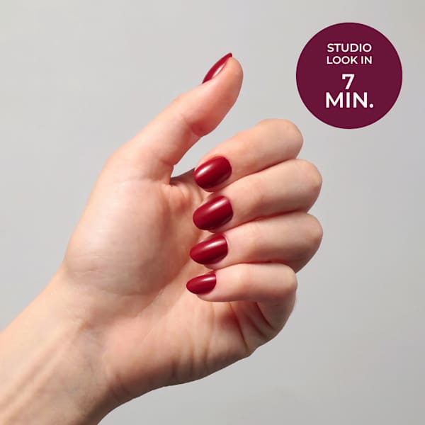 Künstliche Nägel Soft Gel Press Ons Wine Vibes Short Round Maniko