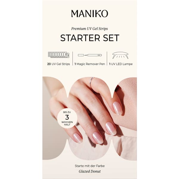 Starterset UV Gel Nagelfolien Glazed Donut Maniko