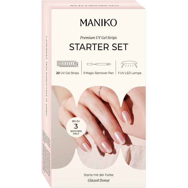Starterset UV Gel Nagelfolien Glazed Donut Maniko
