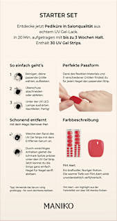 Starterset UV Gel Nagelfolien Pediküre Flirt Alert  Maniko